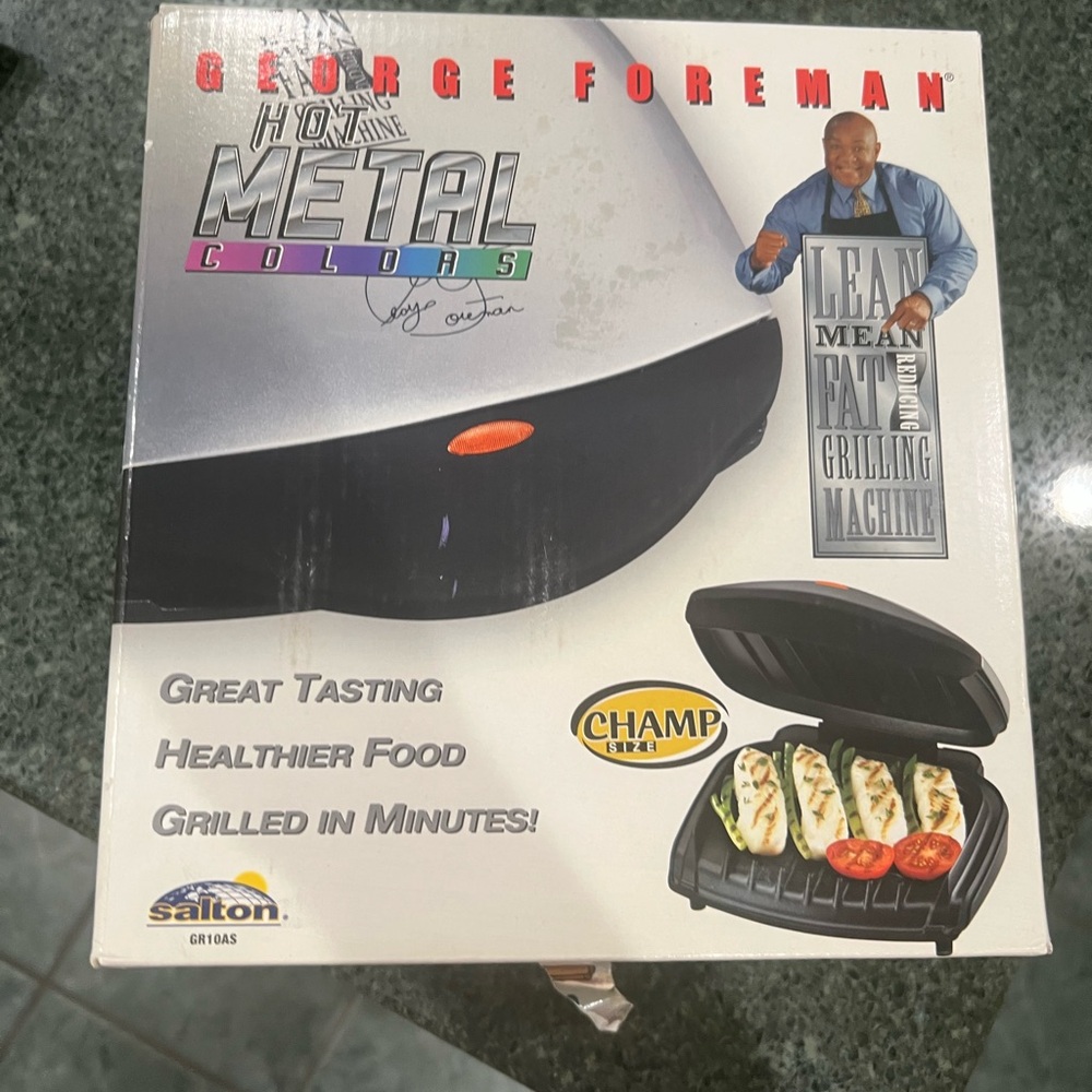 George Foreman Grill with Metal Colors